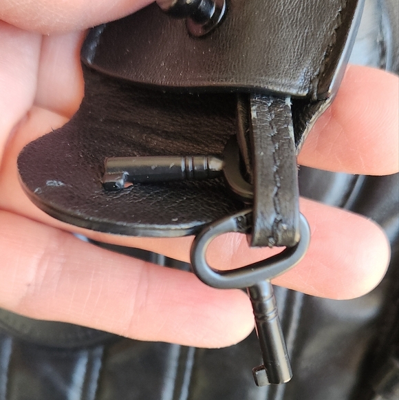 Ralph Lauren Ricky  Quilted Nappa Leather Top Handle Bag- - Picture 11 of 13